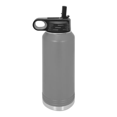 Personalized Insulated Water Bottle with Sports Straw