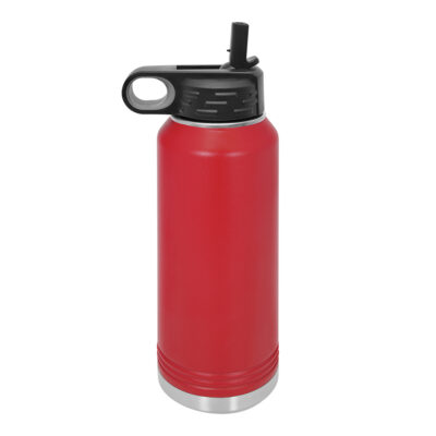 Personalized Insulated Water Bottle with Sports Straw