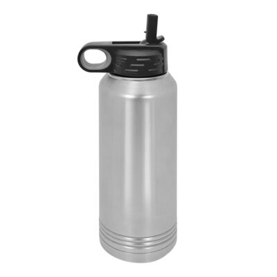 Personalized Insulated Water Bottle with Sports Straw