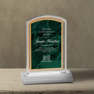 Personalized Marbleized Acrylic Award