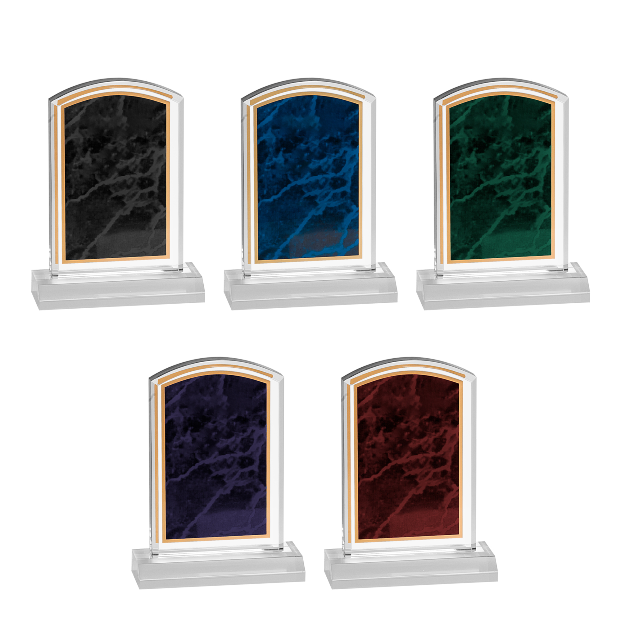 Personalized Marbleized Acrylic Award - Image 3