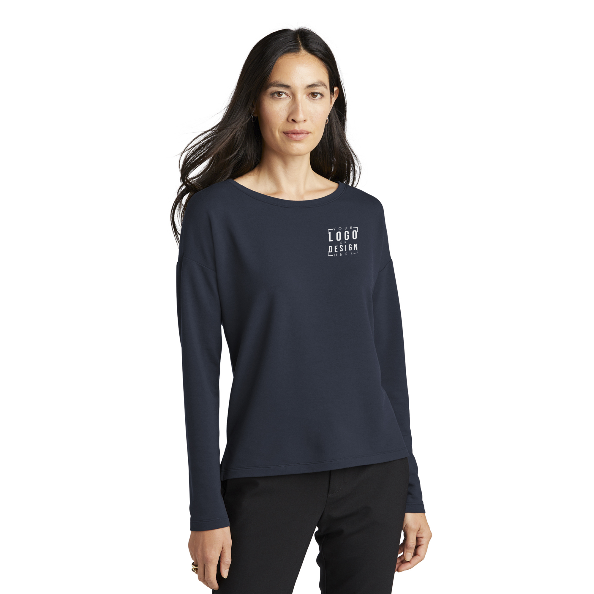 MERCER+METTLE Women's Stretch Drop Shoulder Pullover