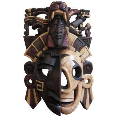 Premium Half Skull Mayan Mask