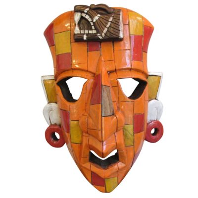 Mayan Mask - Mayan Squared Orange