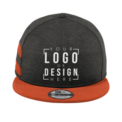 New Era Shadow Heather Striped Flat Bill Snapback Cap