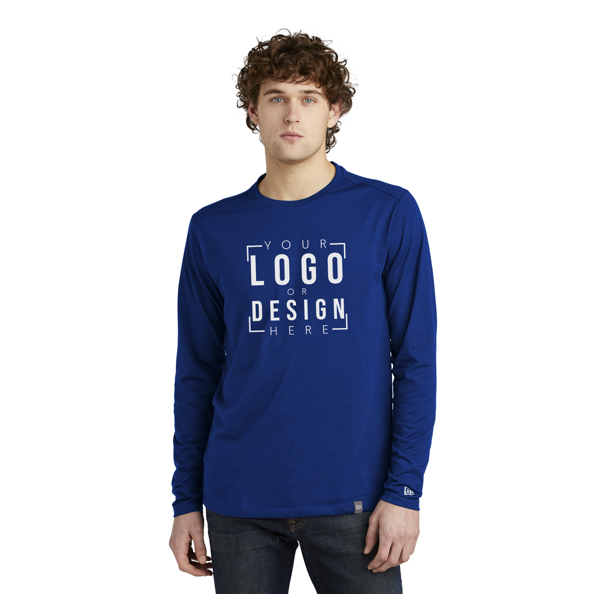 New Era Heritage Blend Long Sleeve Crew Tee New Era Heritage Blend Long Sleeve Crew Tee