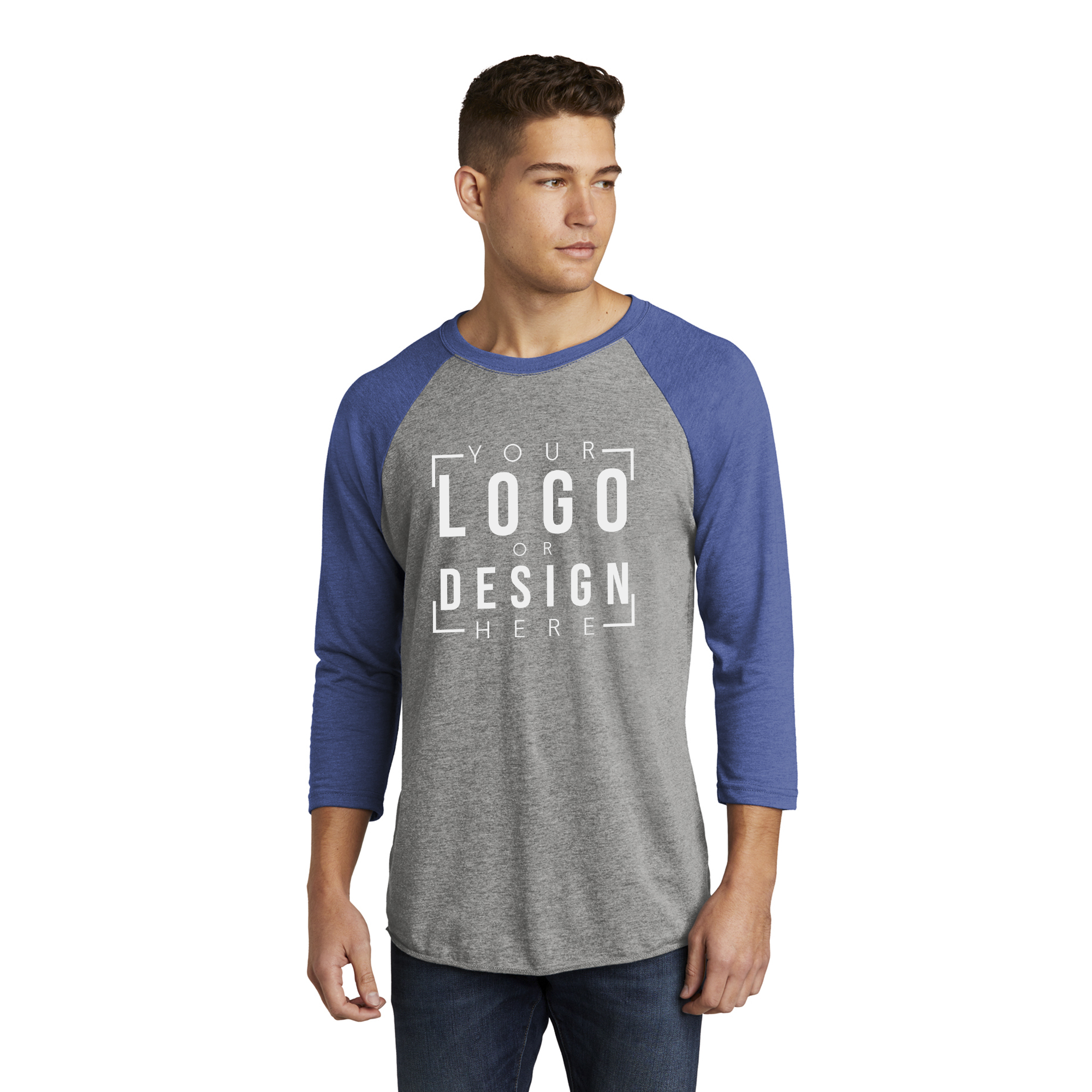 Next Level Apparel Unisex Tri-Blend 3/4-Sleeve Raglan Tee