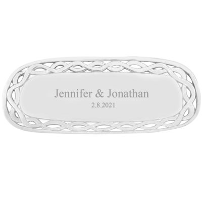 Personalized Oval Chain Tray