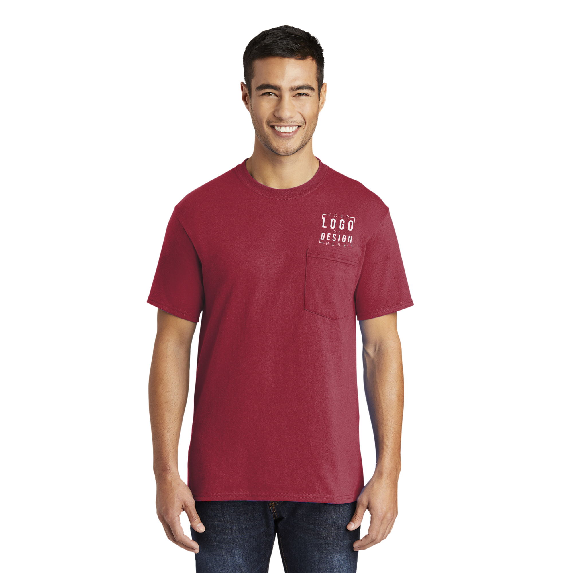 Port & Company Tall Core Blend Pocket Tee Port & Company Tall Core Blend Pocket Tee