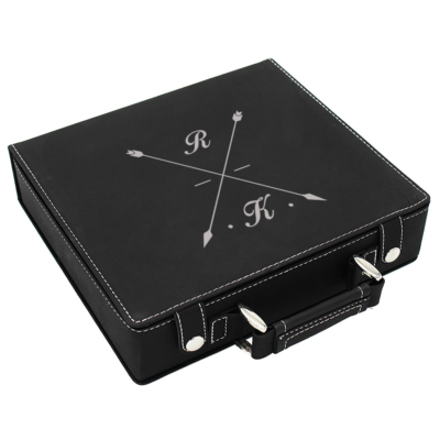 Personalized Leatherette Poker Chip Set | Crosshair