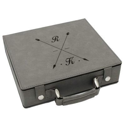 Personalized Leatherette Poker Chip Set | Crosshair