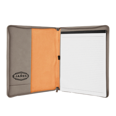 Cadet Personalized Business Zippered Portfolio with Notepad