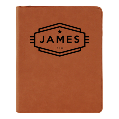 Cadet Personalized Business Zippered Portfolio with Notepad