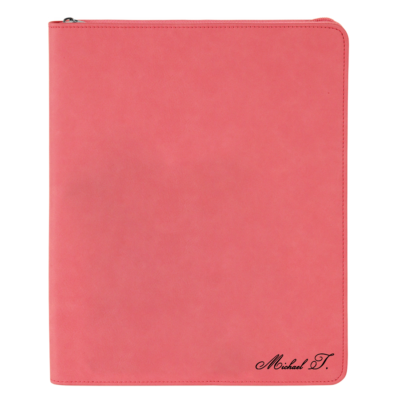 Personalized Business Zippered Portfolio with Notepad