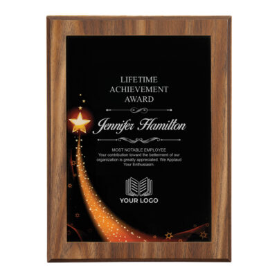 Personalized Bamboo Award Plate