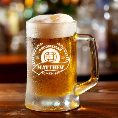 Personalized Barrel Beer Mug