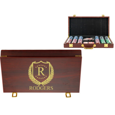 Personalized Poker Set - Poker 300 Chip Set Case | ShieldStar