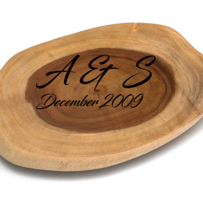 Personalized Oblong Footed Server