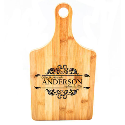 Personalized Paddle Cutting Board - ANDES