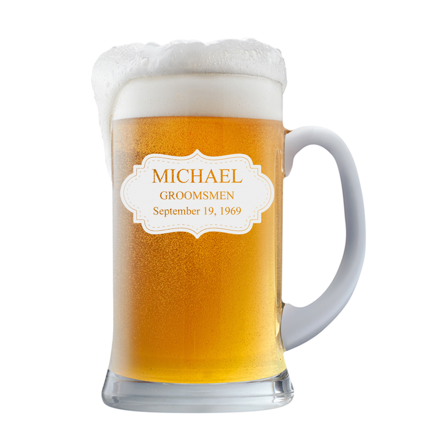 Personalized Board 16oz Beer Mug - Image 2
