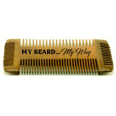 Personalized Beard Comb - 4 Way | Men's Beard, Mustache & Hair
