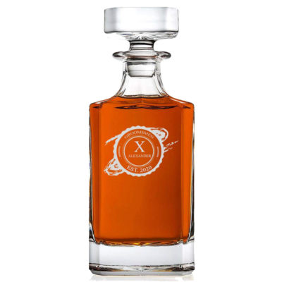 Gentlemen's Seal Personalized Whiskey Decanter