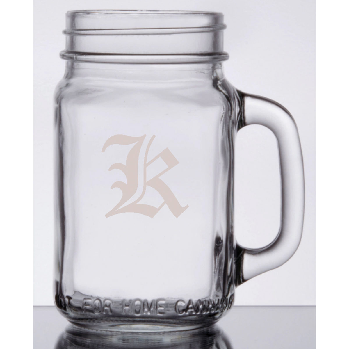 Personalized Drinking Jar with Handle - 16oz - Image 2