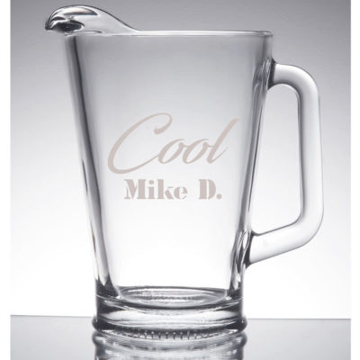 Personalized Glass Pitcher 60oz.
