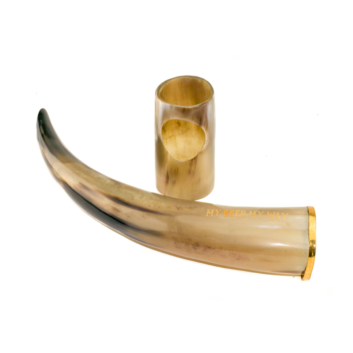 Personalized Handcrafted Authentic Viking Drinking Horn - Medieval Inspired - Image 2