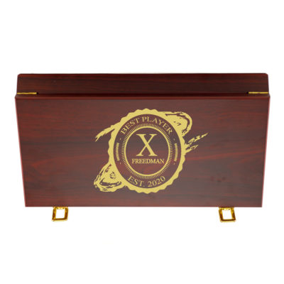 Gentlemen's Seal Personalized Poker Set - 100 Chip Set Case