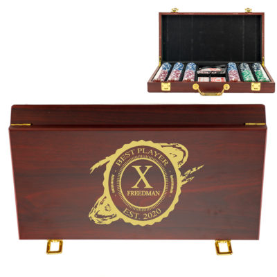 Gentlemen's Seal Personalized Poker Set - 300 Chip Set Case