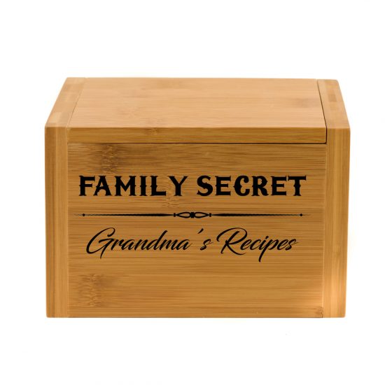 Personalized Wooden Recipe Box