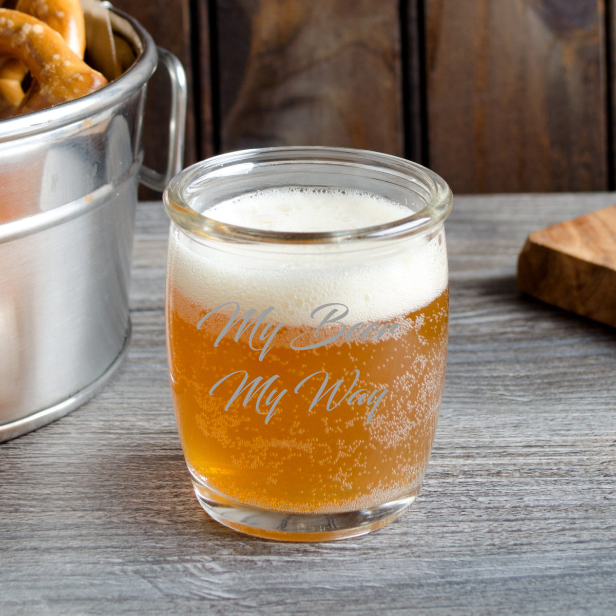 Personalized Flight Sampler Paddle & Four 4oz Tasting Glasses - Image 3