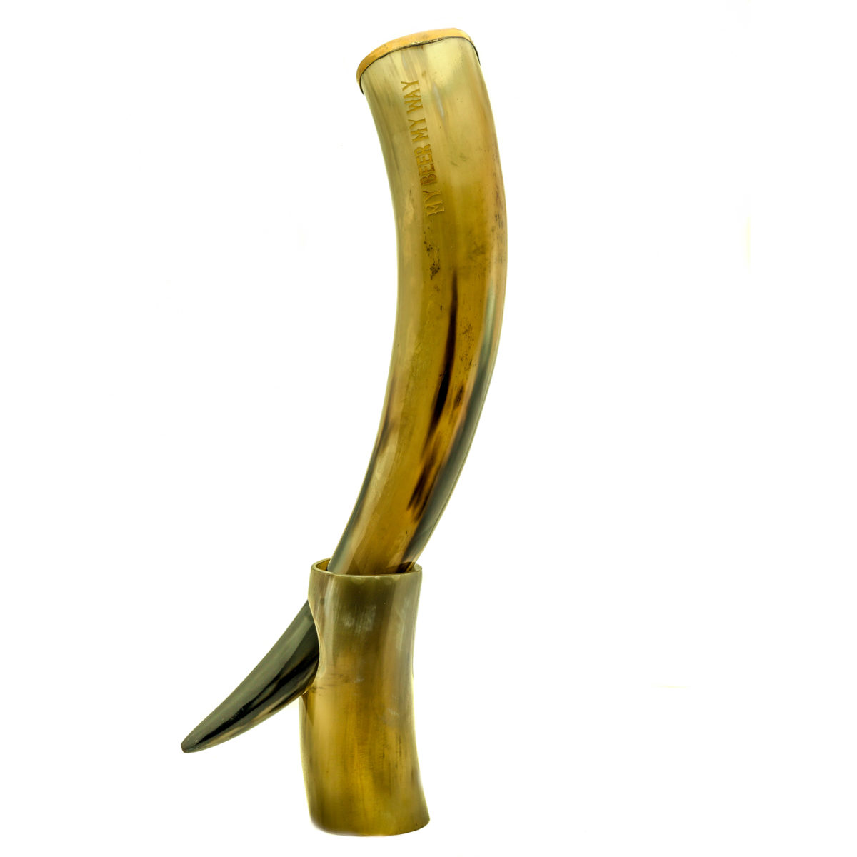 Personalized Handcrafted Authentic Viking Drinking Horn - Medieval Inspired