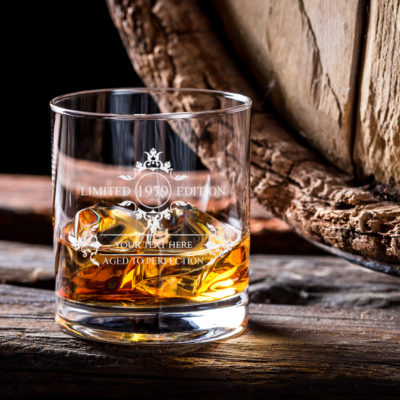 Personalized Limited Edition Rocks Whiskey Glass