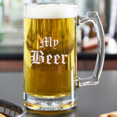 Personalized Beer Mug 25oz