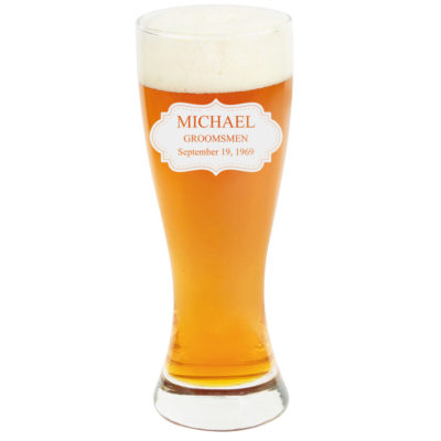 Personalized Pilsner Glass 16 oz. - Board Design