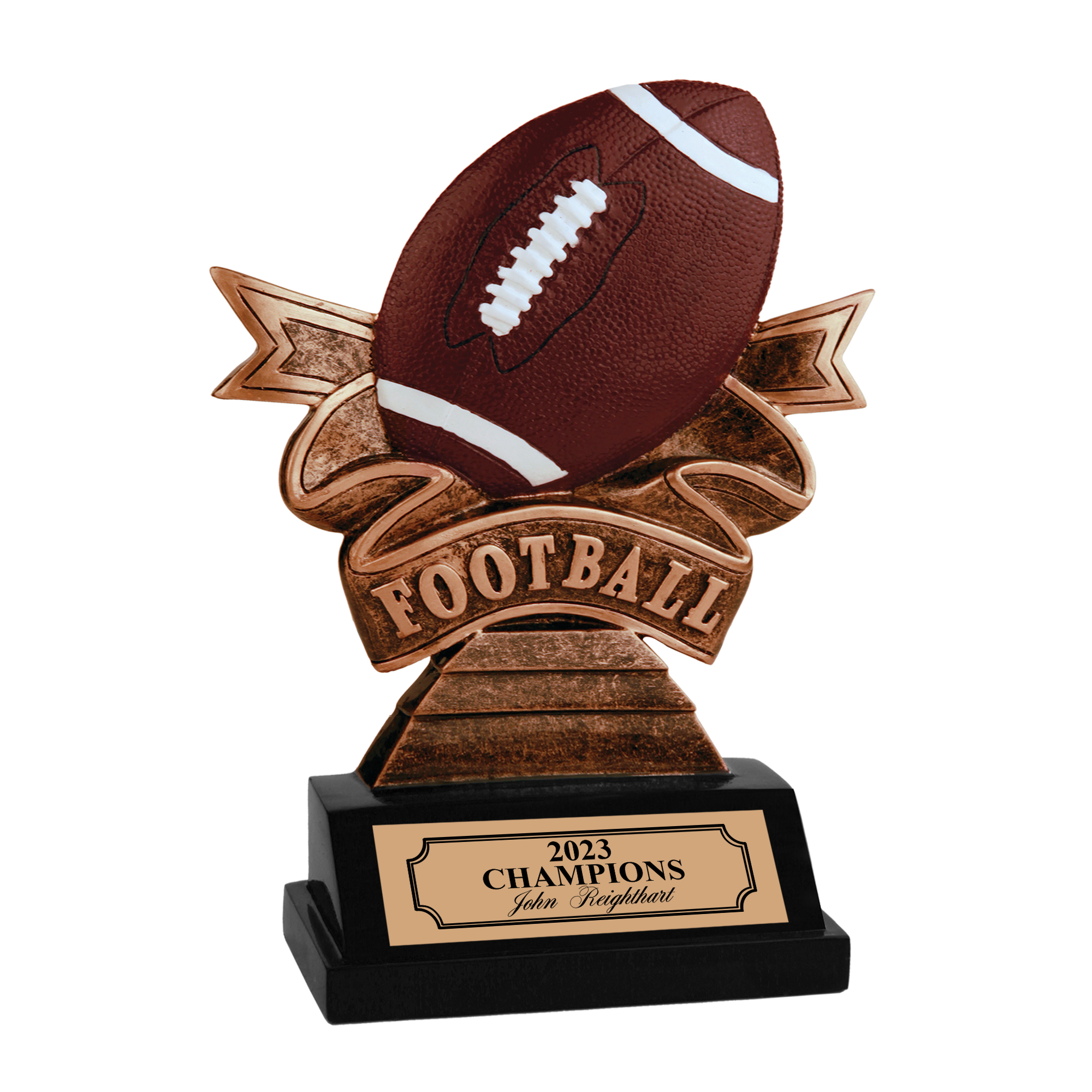 Custom Football Ribbon Trophy