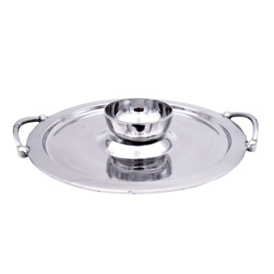 Round Chip & Dip Tray