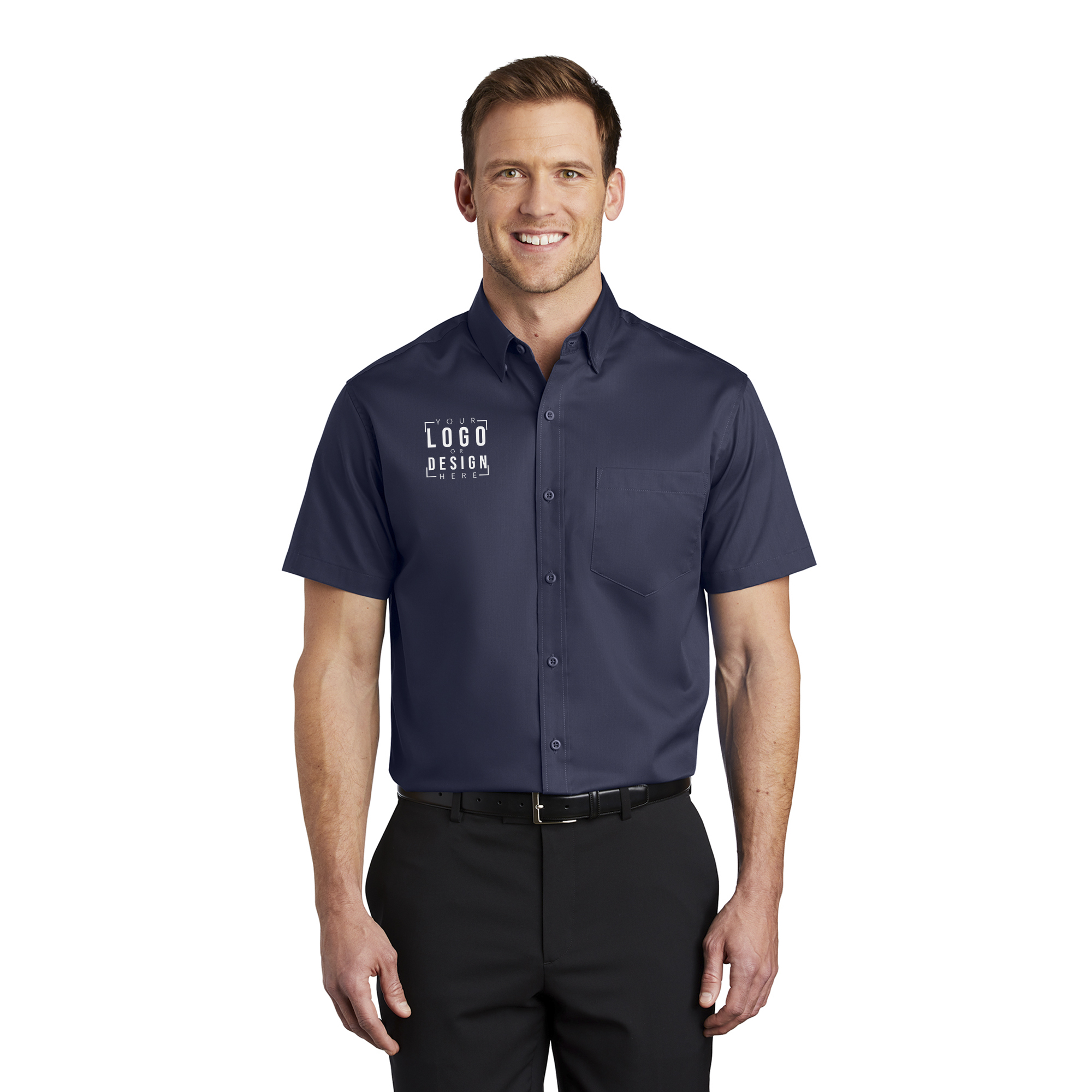 Port Authority Short Sleeve SuperPro Twill Shirt Port Authority Short Sleeve SuperPro Twill Shirt