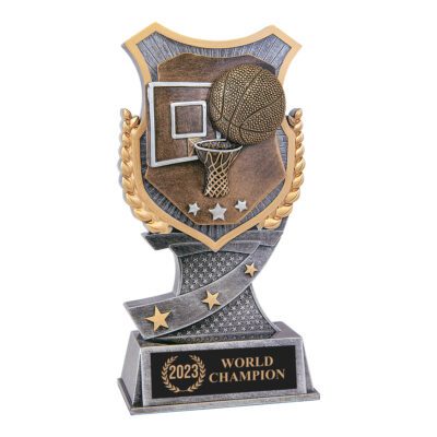 Custom Basketball Shield Trophy