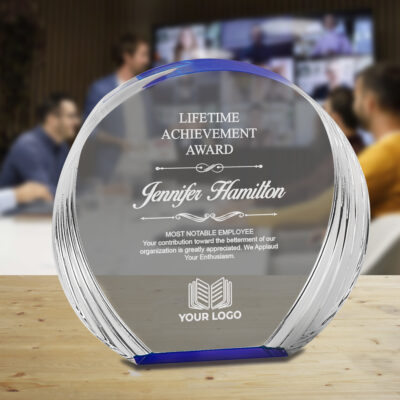 Personalized Round Acrylic Award
