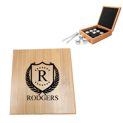 Personalized Whiskey Stones - Stainless Steel Whiskey Stones | ShieldStar