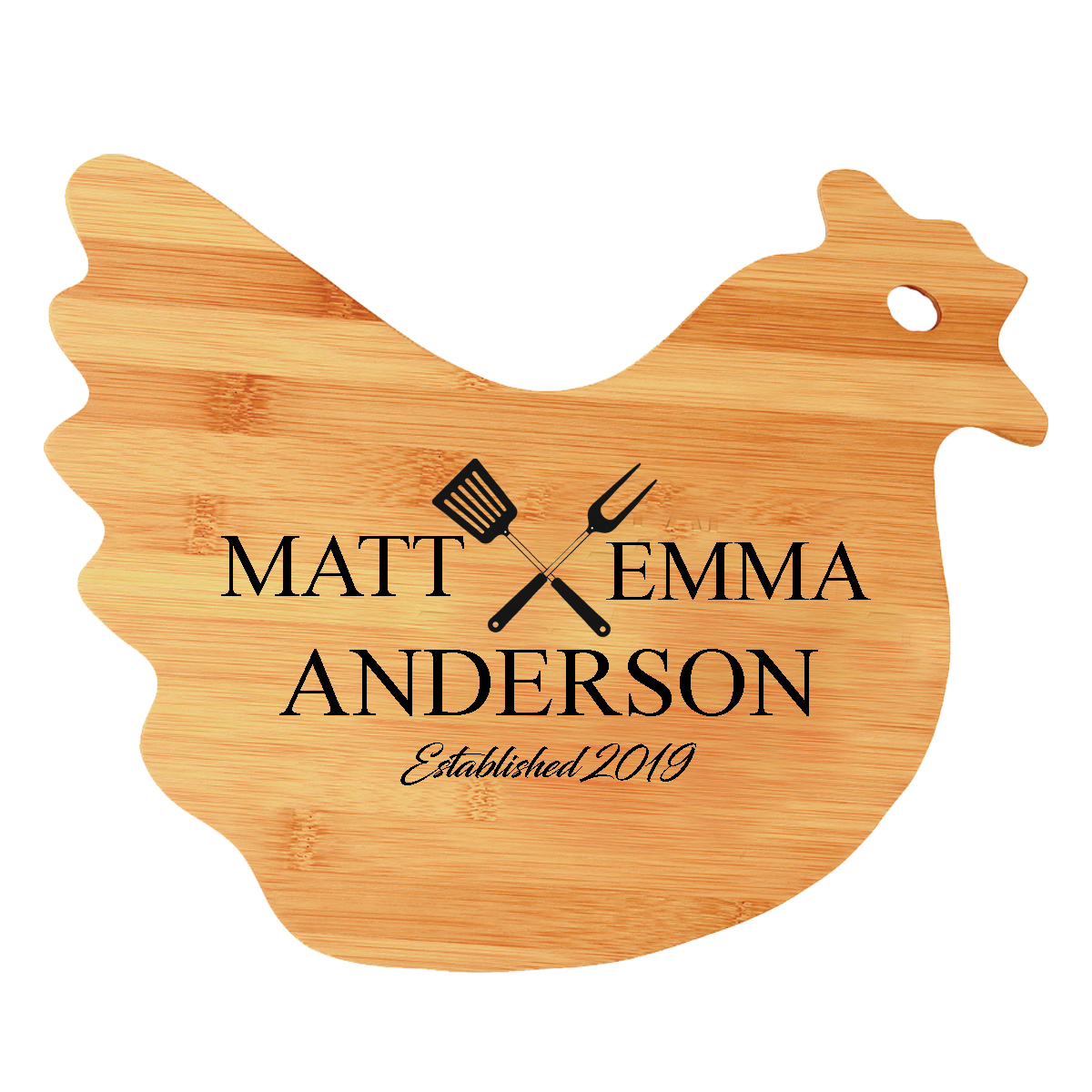 Animal Shape Personalized Bamboo Cutting Board - Image 3