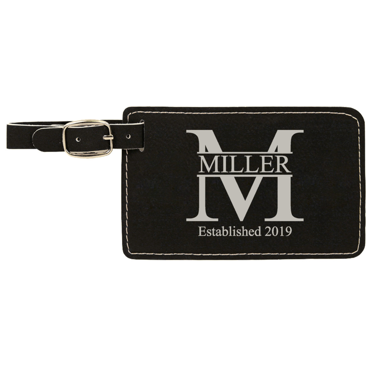 Personalized Miller Leatherette Luggage Tag - Image 8