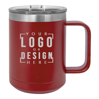 Personalized Insulated Travel Mug with Handle