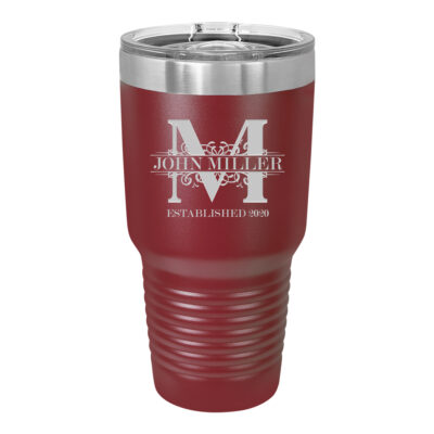 Personalized Royal Monogram Vacuum Insulated Tumbler