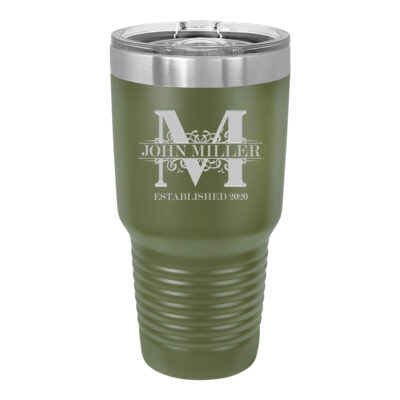 Personalized Royal Monogram Vacuum Insulated Tumbler