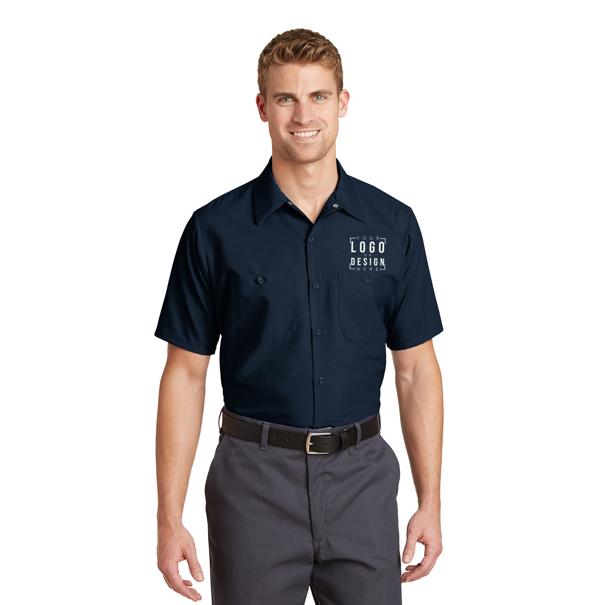 Red Kap Short Sleeve Industrial Work Shirt