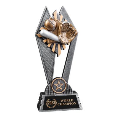 Custom Baseball Softball Sun Ray Trophy